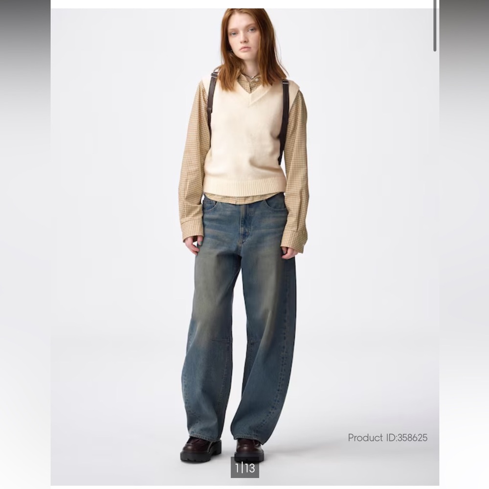 GU Japan Barrel Leg jeans